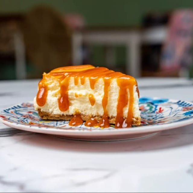 Goat Cheese and Guava Cheese Cake.